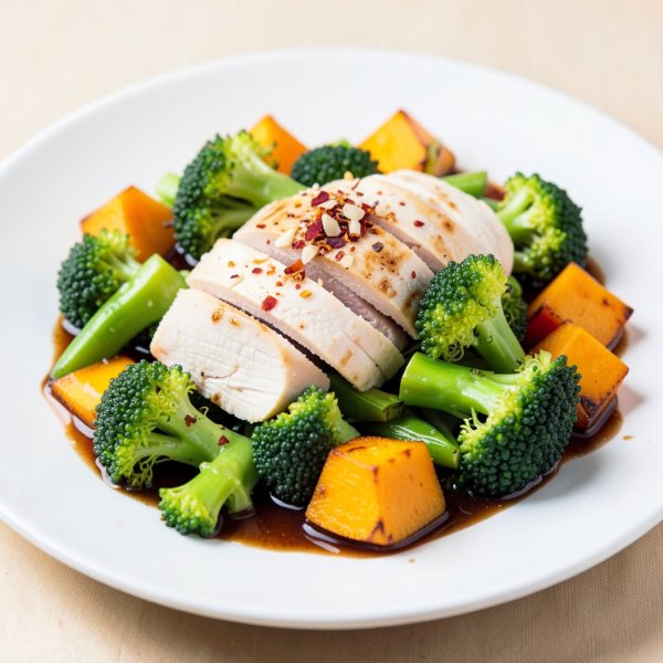 Chicken, Broccoli, and Pumpkin Stir-Fry