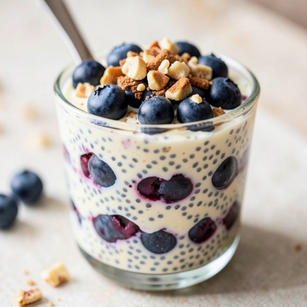 Blueberry Nut Chia Pudding