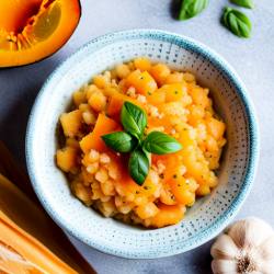 Cantaloupe and Basil Risotto