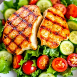 Lemon Herb Grilled Chicken Salad