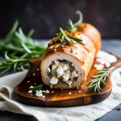 Apple Stuffed Pork Roll-Up