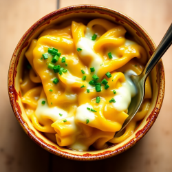 Cheesy Noodle Bake for One