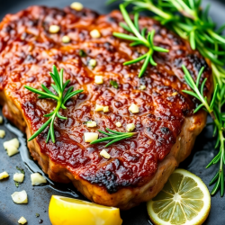 Savory Garlic Herb Beef Steak