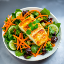 Golden Spiced Fish Salad