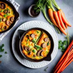 Carrot and Mushroom Frittata