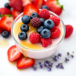 Honey Lavender Panna Cotta