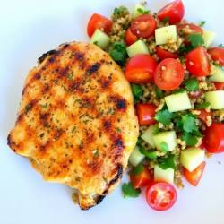 Lemon Herb Grilled Chicken with Quinoa Salad