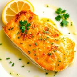 Pan-Seared Cod with Lemon Herb Butter