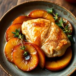 Apple and Chicken Skillet with Cinnamon Glaze
