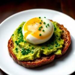 Herbed Soft-Boiled Egg with Avocado Toast
