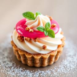 Gourmet Pink Pitahaya & Coffee Chantilly Tart
