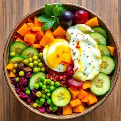 Spiced Red Rice and Green Gram Power Bowl