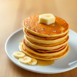 Banana Custard Pancakes
