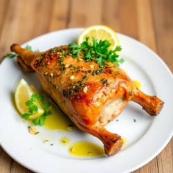 Herb-Roasted Rabbit with Garlic and Lemon