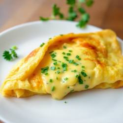 Savory Herb and Cheese Stuffed Omelette