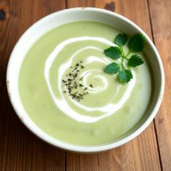 Nettle, Potato, and Cream Soup with Herbal Healing Properties