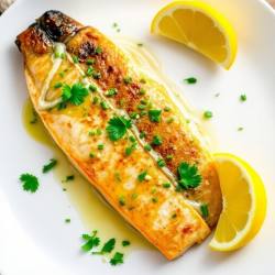 Pan-Seared Mackerel with Lemon Herb Sauce