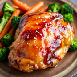 Honey-Glazed Chicken Thigh with Roasted Vegetables
