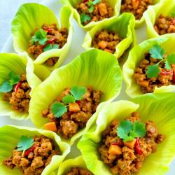 Spiced Beef Lettuce Cups
