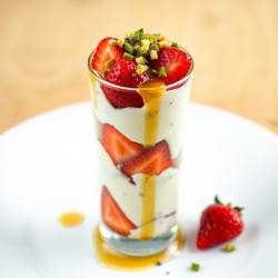 Strawberry Masala Yogurt Parfait
