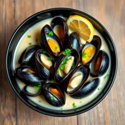 Garlic White Wine Mussels