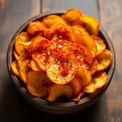 Spicy Homemade Potato Chips