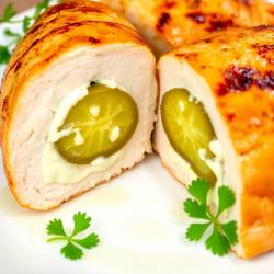 Pickle-Stuffed Chicken Breast