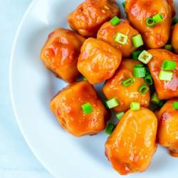 Honey Garlic Ginger Chicken Bites