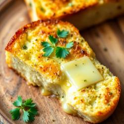 Savory Garlic Herb Bread Pudding