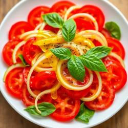 Fresh Cucumber and Tomato Salad