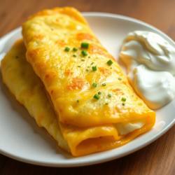 Garlic Yogurt Cheese Omelette