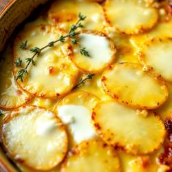 Creamy Brie and Potato Gratin