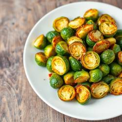 Garlic Parmesan Roasted Brussels Sprouts