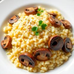 Garlic Butter Mushroom Risotto