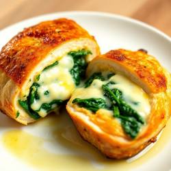 Cheesy Spinach Stuffed Chicken Breast
