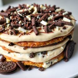 No-Bake Chocolate Croissant Oreo Cake