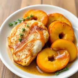 Apple and Chicken Skillet with Cinnamon Glaze