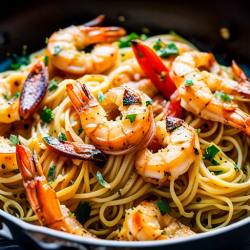 Garlic Shrimp Pasta