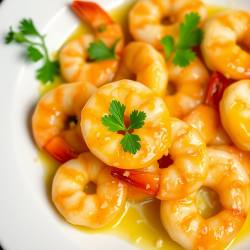 Garlic Butter Shrimp with Lemon Zest