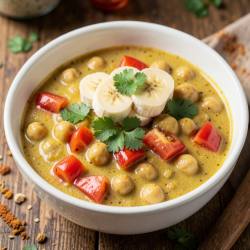 Banana Chickpea Curry Bowl