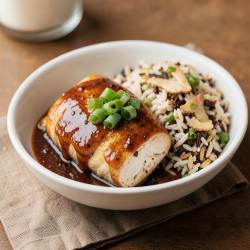 Tea-Infused Chicken with Ginger Rice