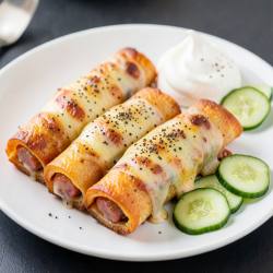 Simple Yogurt & Cheese Pizza Rolls
