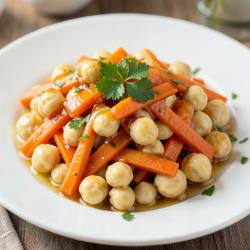 Honey-Glazed Carrot and Chickpea Stir-Fry