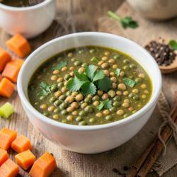 Hearty Split Peas, Lentil, and Pigeon Peas Soup