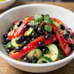 Spicy Bean and Veggie Stir-Fry