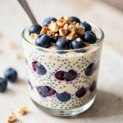Blueberry Nut Chia Pudding