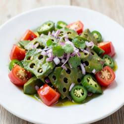 Spicy Cactus Paddle Brunoise Salad