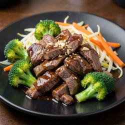 Japanese-Style Beef Stir-Fry with Broccoli and Vegetables