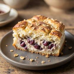 Healthy Chinese Red Bean Coffee Bread Pudding