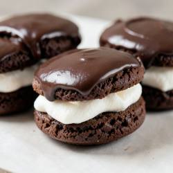 Decadent Devil’s Food Cake Sandwich Cookies